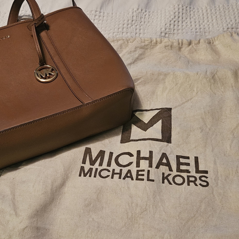 Michael Kors Brown Leather Men's Bag